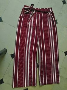 Striped & Polka Dot Cropped Pants