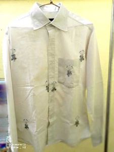 White Floral Print Shirt