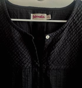 Fabindia Black Cotton Kurta