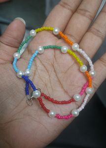 Rainbow Seed Besads Necklace