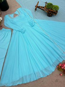 eautiful blue Anarkali