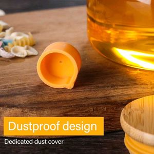 Oil Dispenser with Bamboo Lid