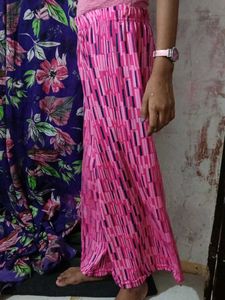 Pink Striped Palazzo Pants