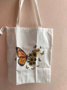 Butterfly &amp; Sunflower Tote Bag