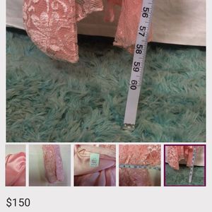 Pink Lace Maxi Gown