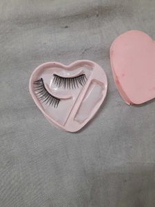 Artificial False Eyelashes And Nail Polish