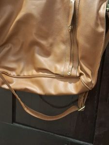 Caprese Class Brown Faux Leather Tote Bag