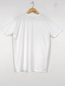 Emporio Armani White Printed Round Neck T-Shirt (Men)