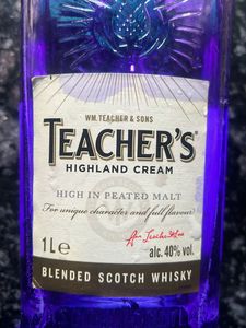 Empty Bottle Of  Duty Free 1L Teacher’s Highland