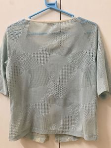 MY StoryGirl Light Blue Lace Cardigan