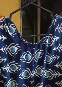 Printed Blue Dress
