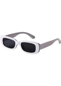 White Retro Sunglasses