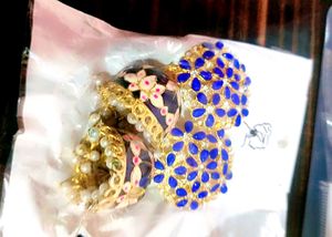 Enamel Jhumka Earrings