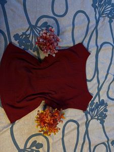 Maroon Button-Up Top. SIZE- 28-34.BRAND NEW