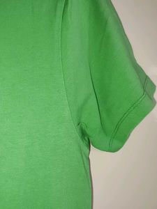 Gas Florocent Green Tshirt With Front Print