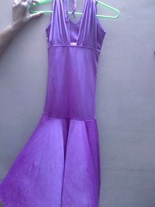 Elegant Girls Purple Gown