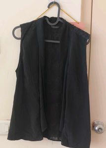 Sleeveless Black Vest