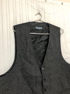 Madison Black Wool Waistcoat
