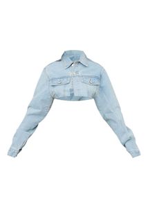 Super Crop Denim Jacket 🍋‍🟩🎀