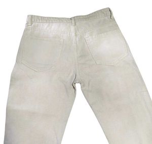 Beige Straight Fit Jeans
