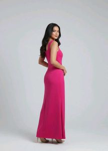 its a one piece pink dress