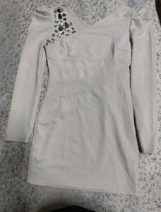 Elegant Asymmetrical Long Sleeve Dress