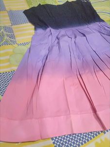 Ombre Fit &amp; Flare Midi Dress