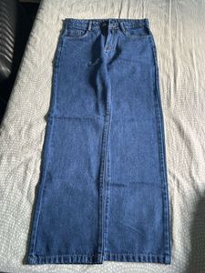 Straight Fit Navy Blue Denim Jeans