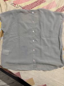 ELLE Gray Embellished Top