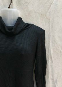 Black Knit Mini Dress