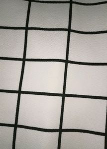 Shein white full sleves square neck top