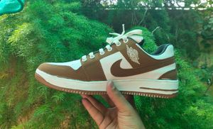 Brown &amp; White Sneakers