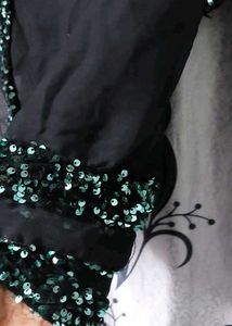 Eid Special Offer Sequins Gown With Chiffon Dupatt