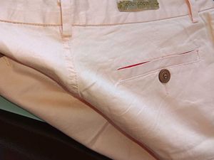 Peach Chinos - Casual Comfort