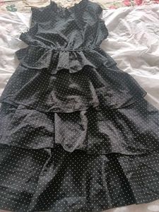 Black Polka Dots Frock