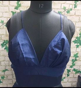 Blue Bralette Top Blouse All Size (28 TO 36)