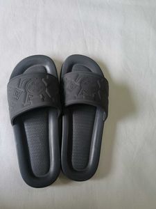 Men's Black Slip-on Slides