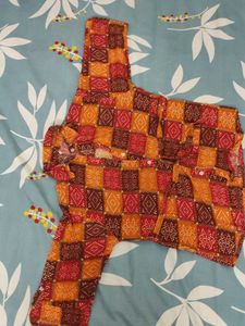 Vintage Bandhani Pajama Set