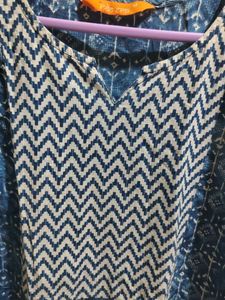 Indigo Print Kurta