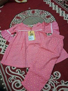 Cute Pink Girls Clothing Set