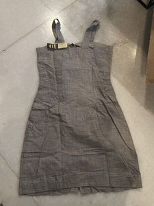 Button-Front Linen Dress