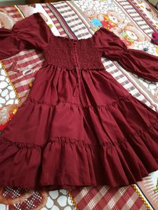 Fits All Sizes Smokey Pattern Dress Top Wear