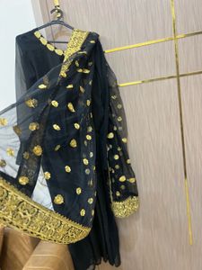 Elegant Black Ethnic Gown