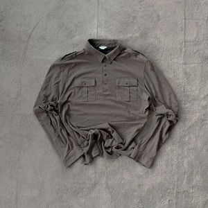 Calvin Klein Khaki Long Sleeve Polo