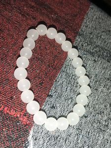 White Beaded Bracelet