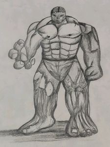 Bulky Hulk Drawing