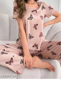 Butterfly Print Pajama Set