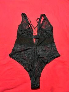 Lace Plunge Bodysuit