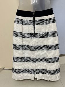 Pintrest Branded Striped A-Line Skirt