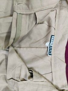 Nude Coloured Straight Pants